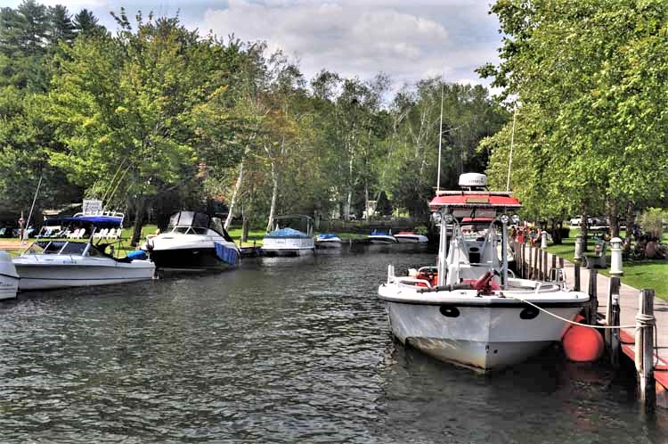 canal with boats